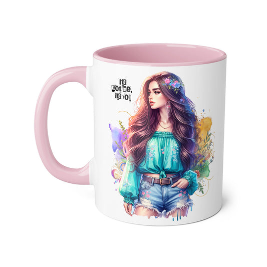 It's Not Me, It's You Humoristic Colorful Inspiration Mug - Perfect for Coffee Lovers, Gift for Friends, Art Lovers, Birthday Present, Home Decor