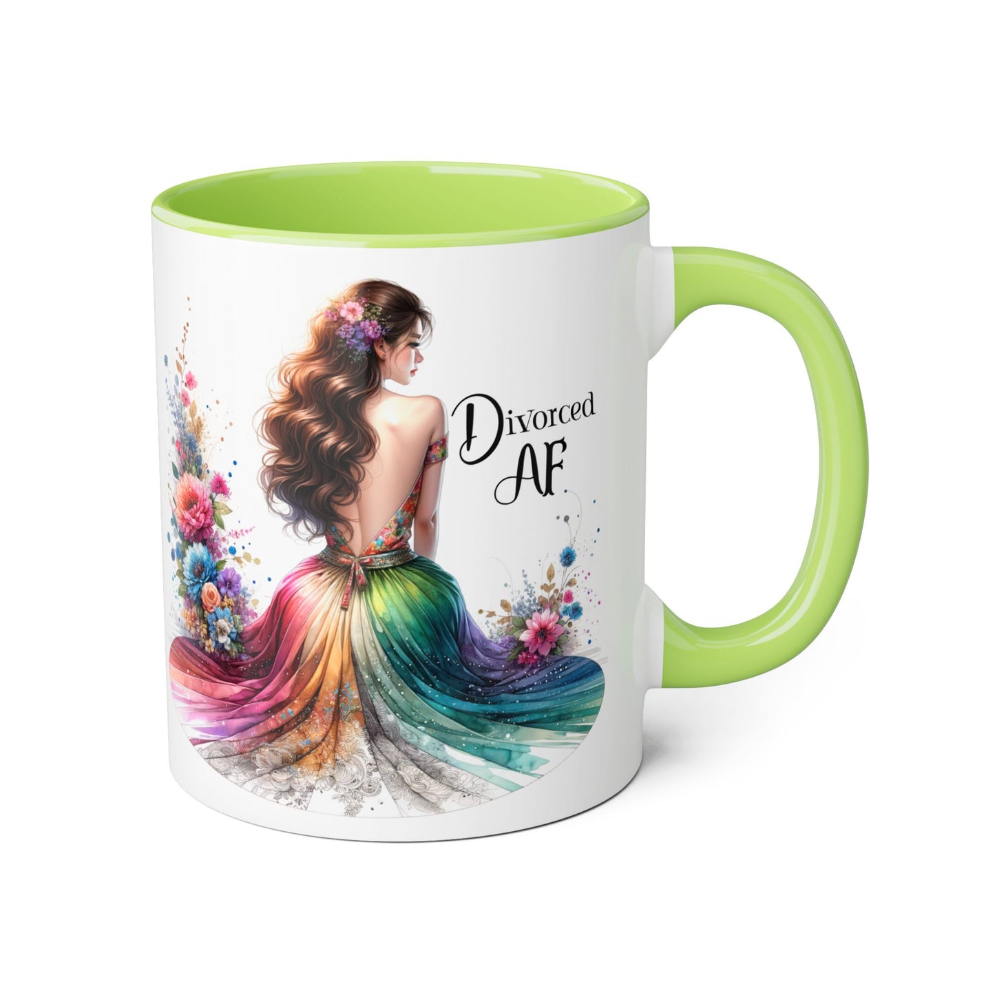 Divorce Celebration Mug, Colorful Accent Coffee Cup, Perfect Gift for Newly Divorced, Self-Care, Encouragement, Unique Coffee Lover Gift