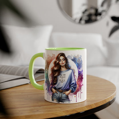 Accent Mug - Be My Peace or Peace Out 11oz