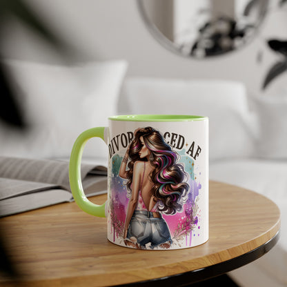 Mug - Divorced AF 11oz Accent Mug