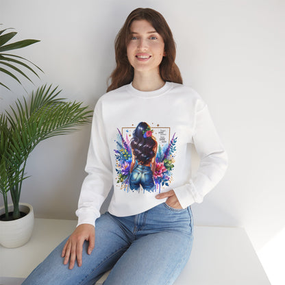 I Don`t  Make Mistakes, I Just Date Them Colorful Art Sweatshirt, Stylish Crewneck, Floral Design, Unisex Apparel, Gift for Her, Cozy Fashion, Unique Artwork Sweatshirt