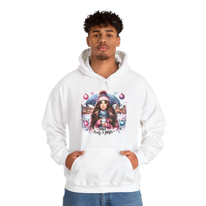 Christmas Hooded Unisex Sweatshirt - Single And Ready to Jingle