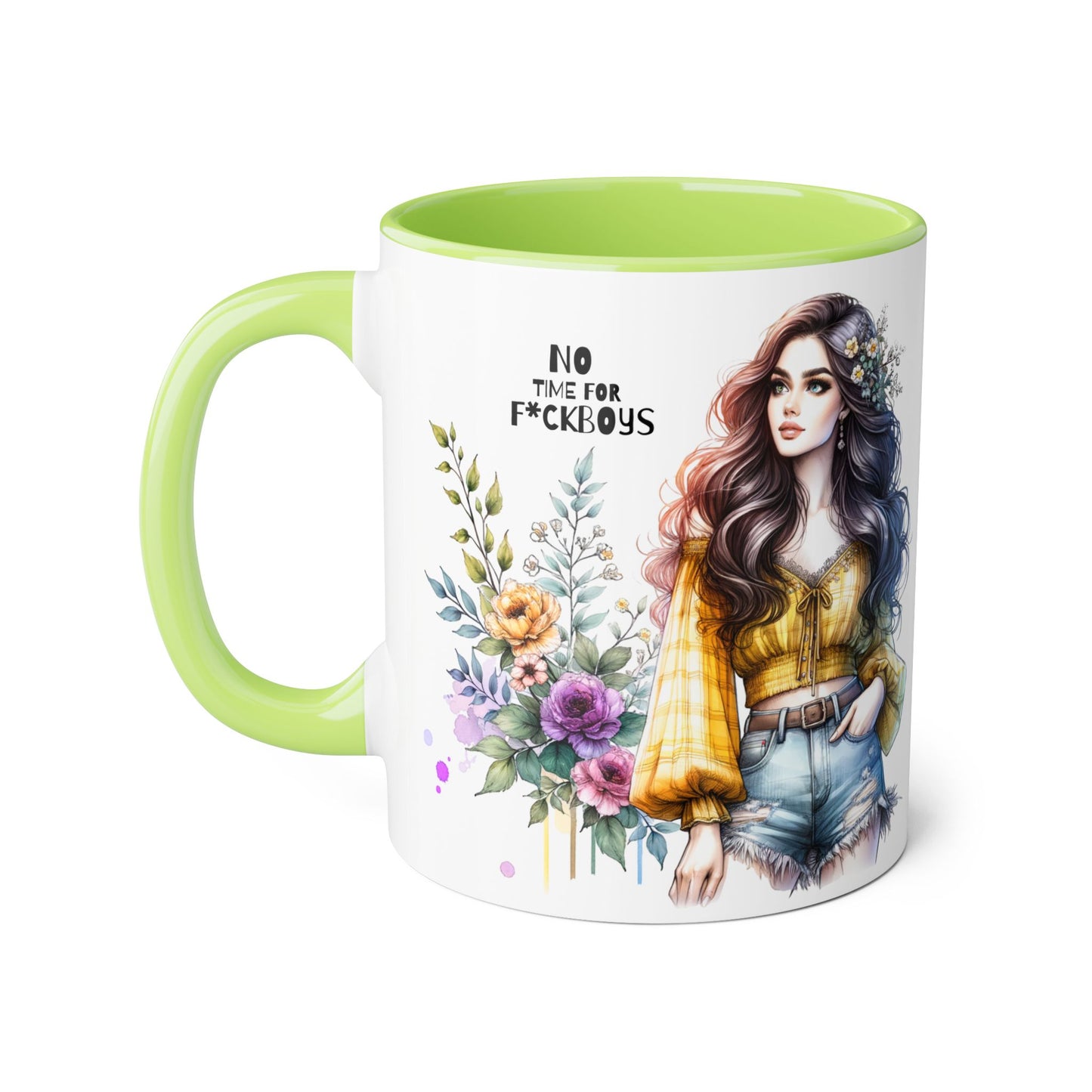 Funny Accent Mug - No Time For F*boys 11oz
