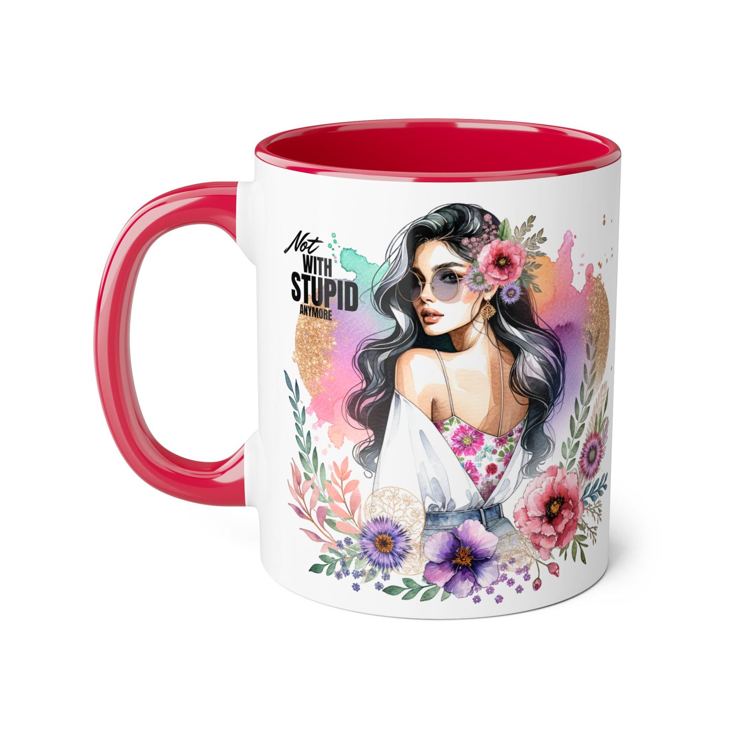 Mug - Not With Stupid Anymore Humoristic 11oz Accent Mug