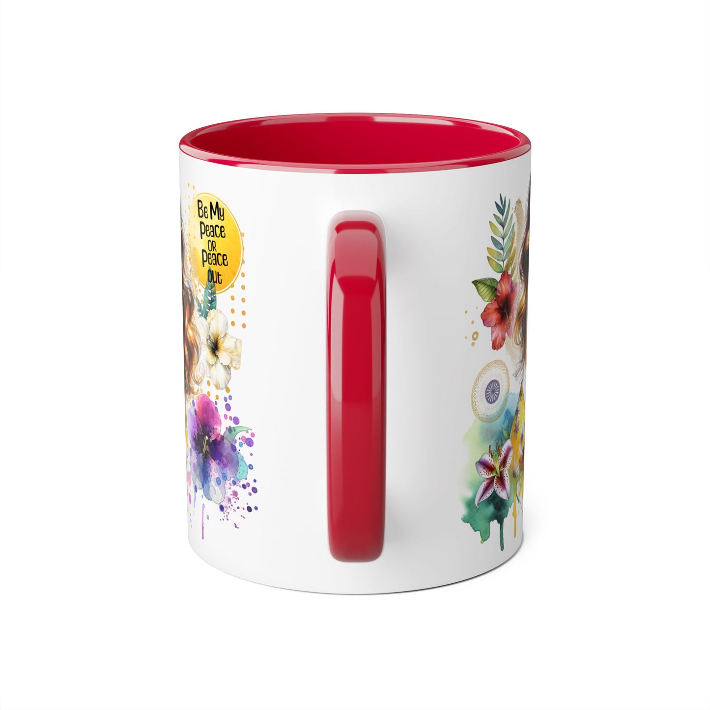 Mug - Be My Peace or Peace Out Accent Mug 11oz