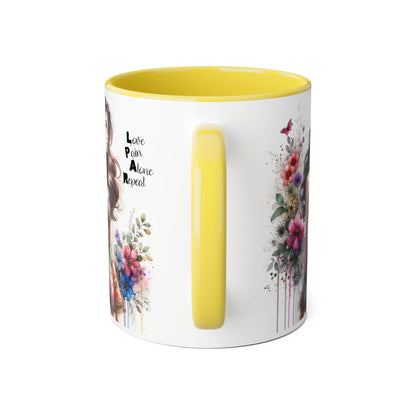 Chic Floral Accent Mug | Inspirational Coffee Cup, Perfect Gift for Friends, Tea Lovers, Birthday, Encouragement, Appreciation