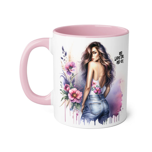 It's Not Me, It's You Humoristic Floral Art Accent Mug