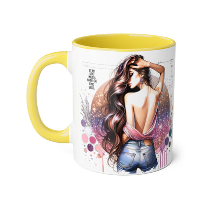 If I'm Too Much, Then Go Find Less Artistic Coffee Mug, Inspirational Gift, Motivational Drinkware, Unique Home Decor, Creative Artware
