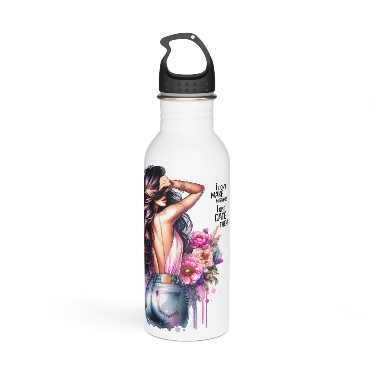 I Don't Make Mistakes, I Date Them Stylish Floral Stainless Steel Water Bottle, Cute Water Bottle, Motivational Gift, Eco-Friendly Hydration, Fitness Lover Gift, Summer [...]