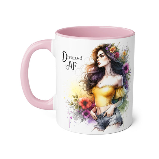 Mug - Divorced AF 11oz Accent Mug