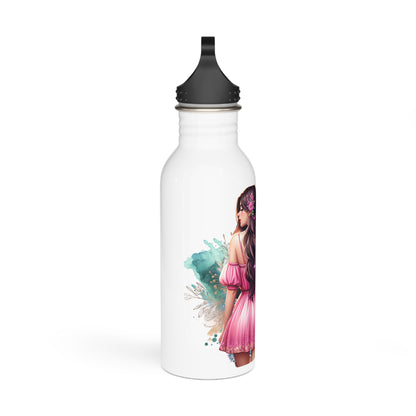 I'm Too Cute For My Ex Stylish Stainless Steel Water Bottle for Trendy Women, Gift for Her, Inspirational Drinkware, Floral Design, Eco-Friendly Hydration