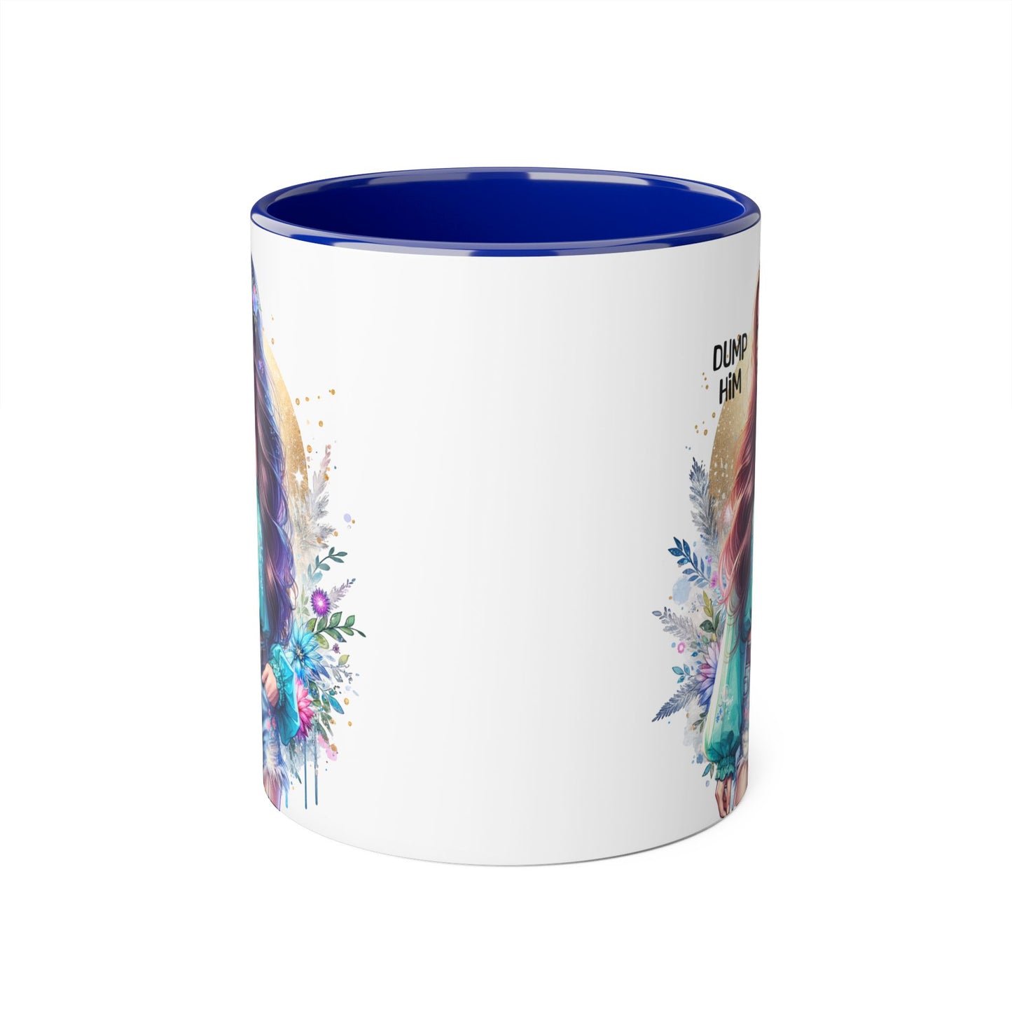 Empowered Woman Accent Mug, Inspirational Coffee Cup, Gift for Her, Motivational Mug, Art Mug for Friends, Self-Care