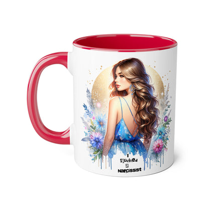 Floral Accent Mugs, 11oz - Beautiful Gift for Coffee Lovers, Perfect for Birthdays, Mother’s Day, or Just Because