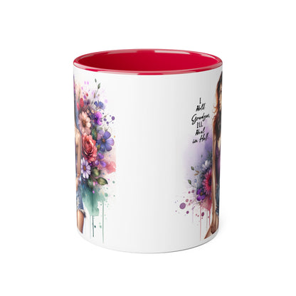 I Hold Grudges, I'll Heal in Hell Stylish Accent Mug with Floral Design, Inspirational Gift for Her, Coffee Lover's Cup, Unique Home Decor, Birthday or Holiday Present