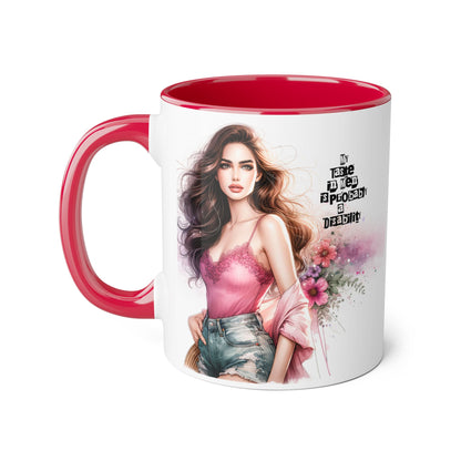 Funny Accent Mug - My Taste in Men is Probably a Disability Humor 11oz Cup