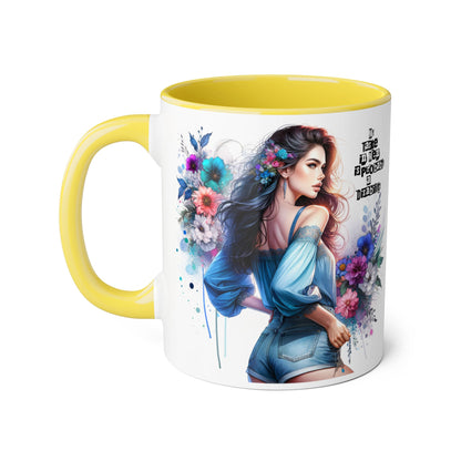 Funny Accent Mug - My Taste in Men is Probably a Disability Humor 11oz Cup