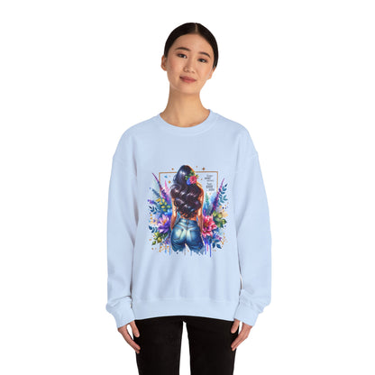 I Don`t  Make Mistakes, I Just Date Them Colorful Art Sweatshirt, Stylish Crewneck, Floral Design, Unisex Apparel, Gift for Her, Cozy Fashion, Unique Artwork Sweatshirt