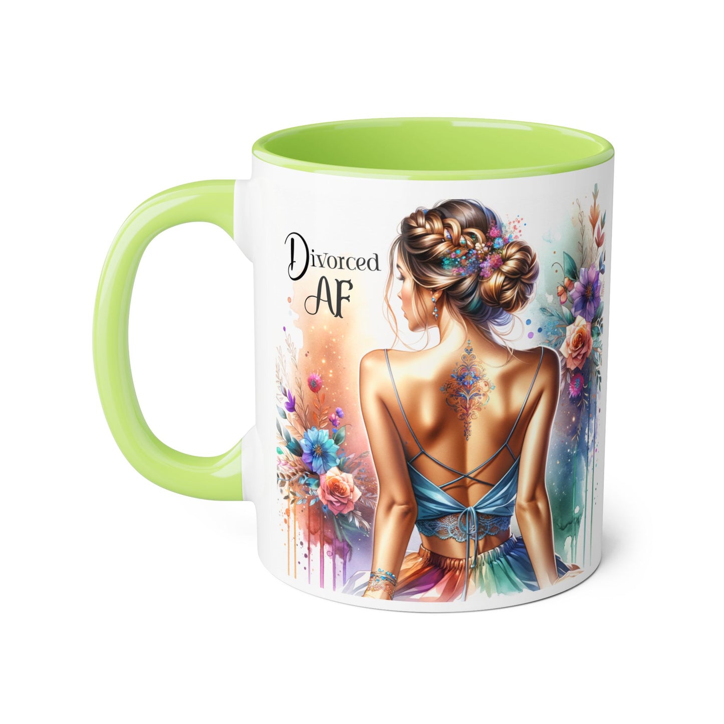 Divorced AF Accent Mug