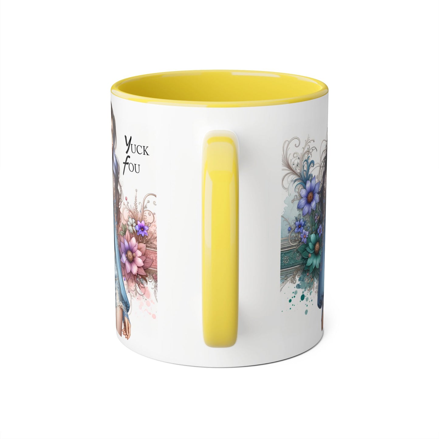 Artistic Accent Mug with ‘Yuck Fou’ Design for Trendy Sipping, Perfect Gift for Friends & Art Lovers, Ideal for Birthdays & Celebrations