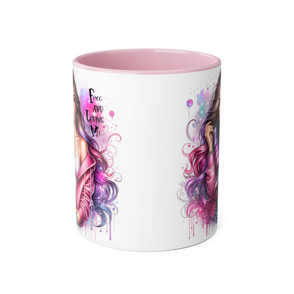 Colorful Motivational Accent Mug - "Free and Loving Me" - Self-Care Gift, Inspirational Drinkware, Artistic Coffee Cup, Unique Present, [...]