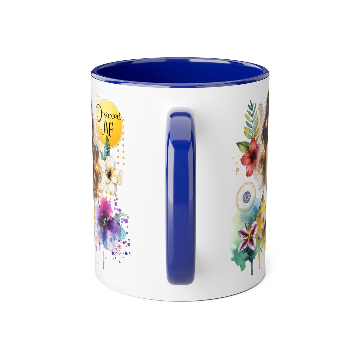 Vibrant Floral Accent Mug for Dreamers, Unique Coffee Cup, Gift for Her, Inspirational Beverage Mug, Boho Style Drinkware