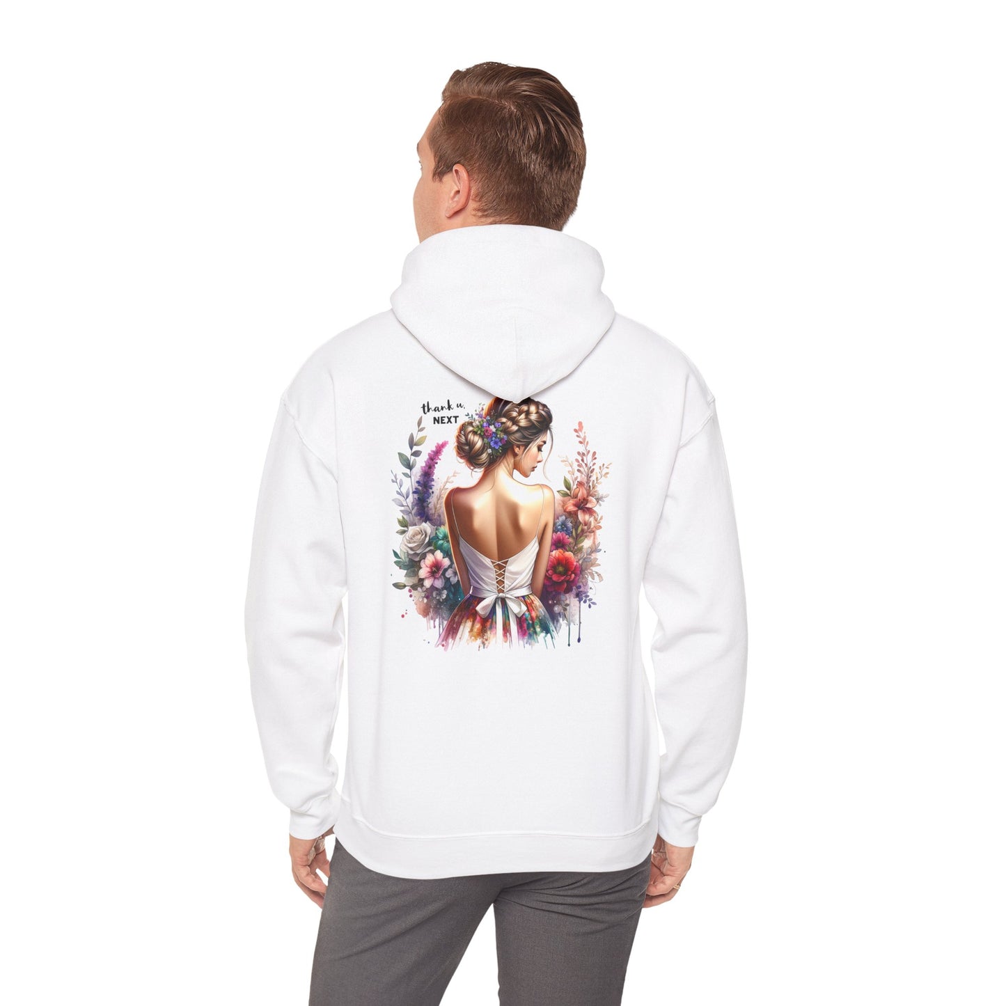 Thank U, Next Elegant Floral Hoodie for Women - Cozy Unisex Sweatshirt for Everyday Wear, Gift for Her, Art-Inspired Sweatshirt, Fashionable [...]