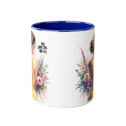It's Not Me, It's You Humoristic Floral Portrait Accent Mug - Perfect Gift for Her, Coffee Lovers, Birthdays, Home Decor, or Celebrations