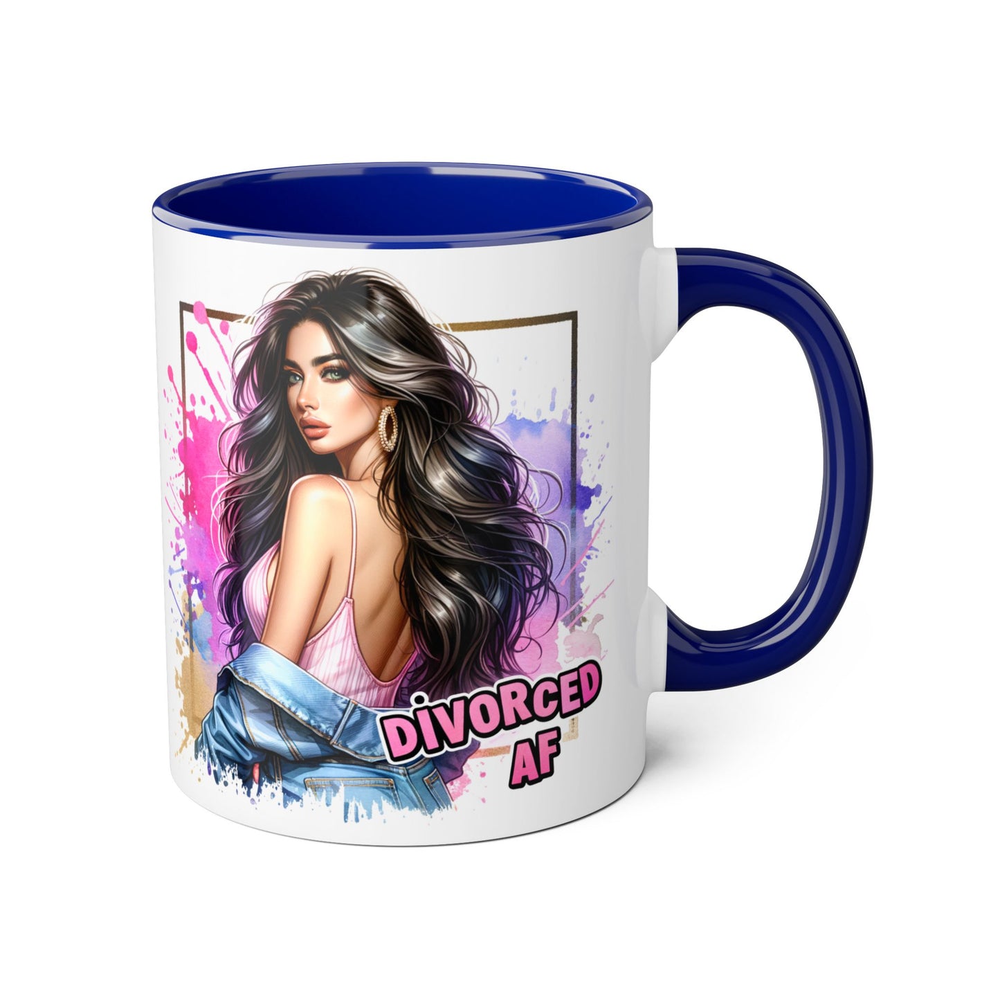 Mug - Divorced AF 11oz Accent Mug