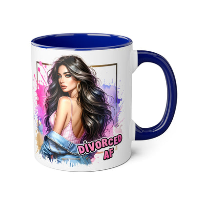 Mug - Divorced AF 11oz Accent Mug