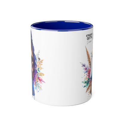 Straight Outta Divorced Humoristic Artistic Accent Mug -  Inspiring Gift for Her, Coffee Tea Cup, Home & Kitchen Decor, Personalized Unique Gift