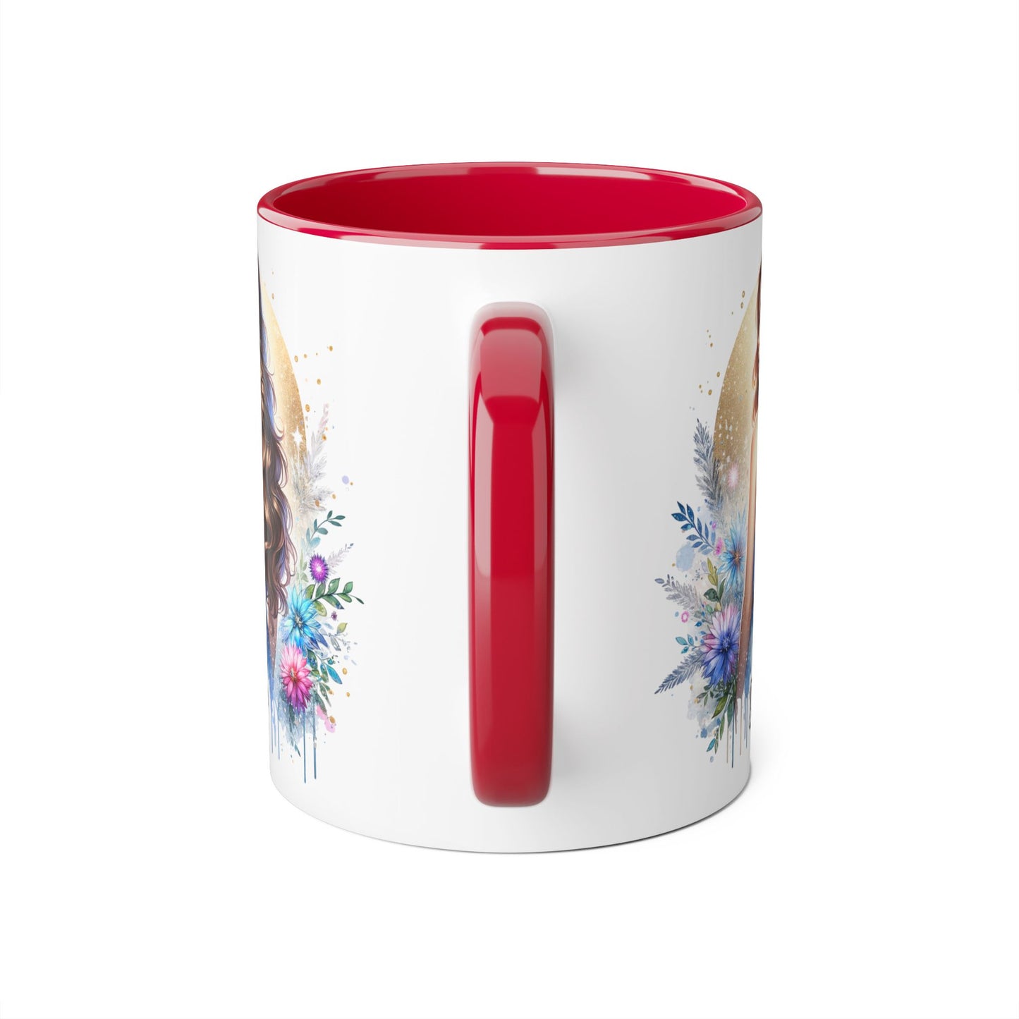 Divorced AF Accent Mug, Floral Coffee Cup, Inspirational Gift for Her, Breakup Recovery, Self-Love Celebrations, Unique Birthday Present
