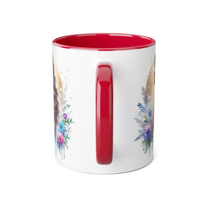 Divorced AF Accent Mug, Floral Coffee Cup, Inspirational Gift for Her, Breakup Recovery, Self-Love Celebrations, Unique Birthday Present