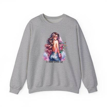 1-800-Boys-Lie Stylish Floral Graphic Sweatshirt, Cozy Crewneck Sweatshirt for Women, Gift for Her, Casual Fashion Top, Spring Wardrobe Essential
