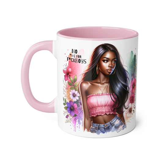 Funny Accent Mug - No Time For F*boys 11oz