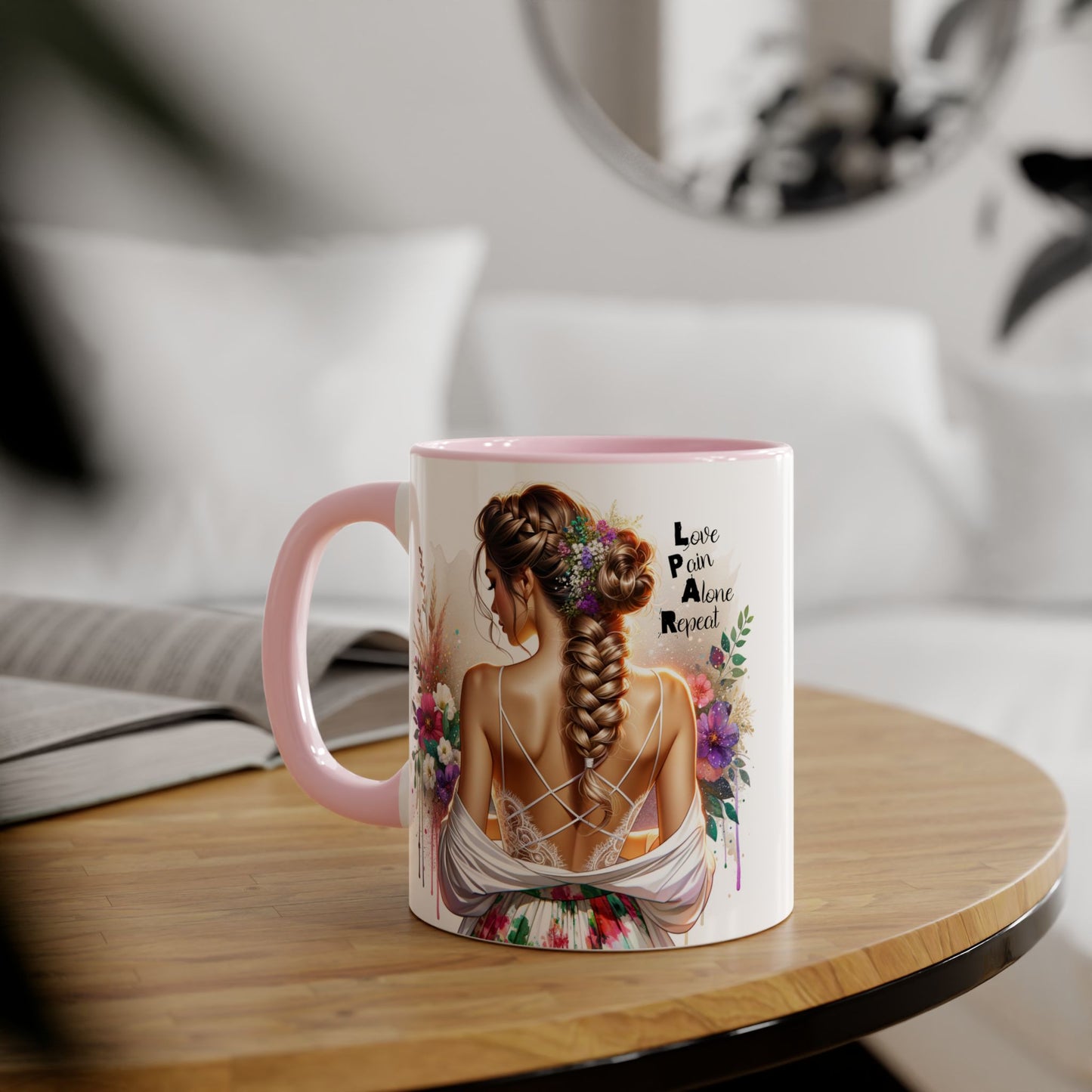 Inspirational Accent Mugs for Coffee Lovers, Beautiful Art, Gift for Friends, Motivational Quotes, Home Decor, Unique Office Mugs