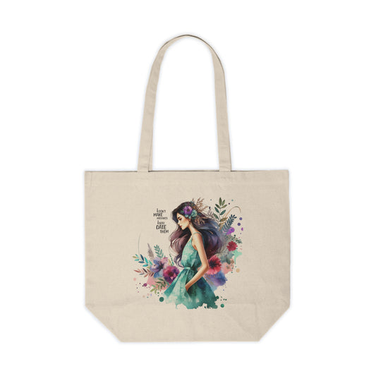 I Don`t Make Mistakes, I Just Date Them Floral Woman Canvas Tote Bag, Eco-Friendly Shopping Bag, Boho Style Bag, Gift for Her, Reusable Tote, Art Tote