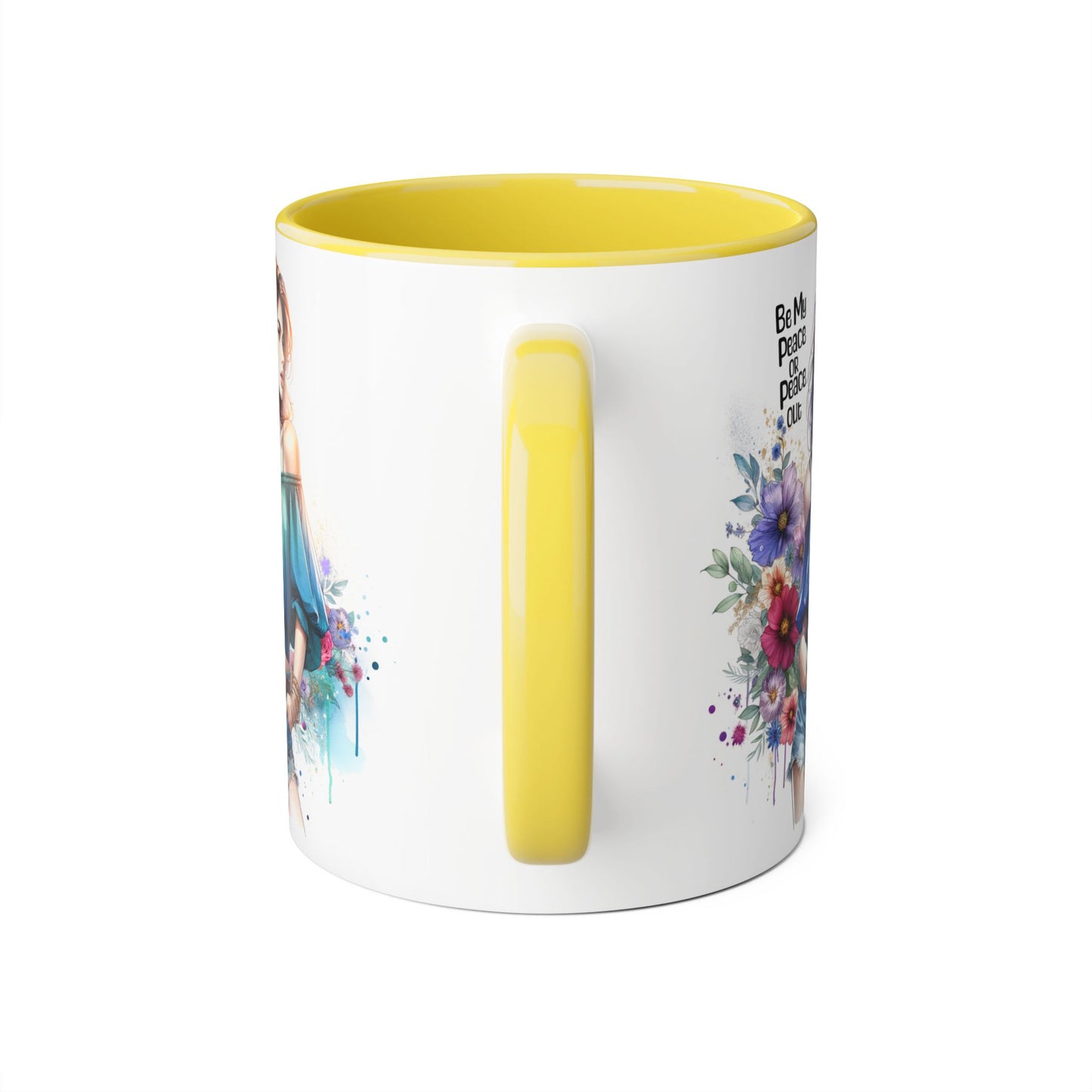 Be My Peace or Peace Out Accent 11oz Mug