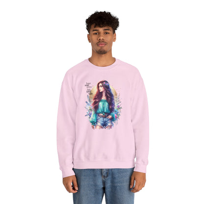 I Don`t  Make Mistakes, I Just Date Them Colorful Bohemian Crewneck Sweatshirt, Cozy Apparel, Unique Gift, Casual Wear, Inspirational Fashion, Artist Design