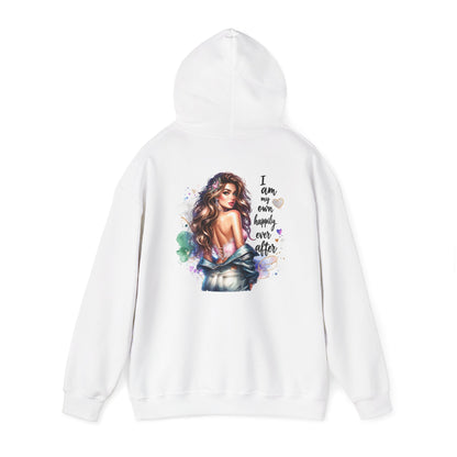 Inspiring Unisex Hooded Sweatshirt - "I Am My Own Happily Ever After " Design - Cozy & Stylish
