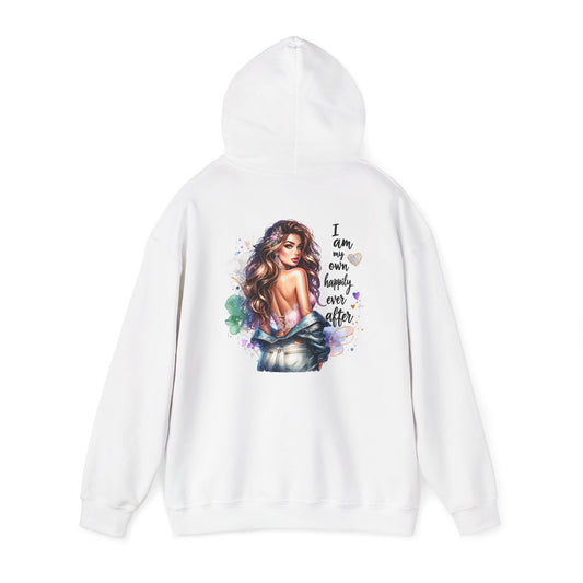 Inspiring Unisex Hooded Sweatshirt - "I Am My Own Happily Ever After " Design - Cozy & Stylish