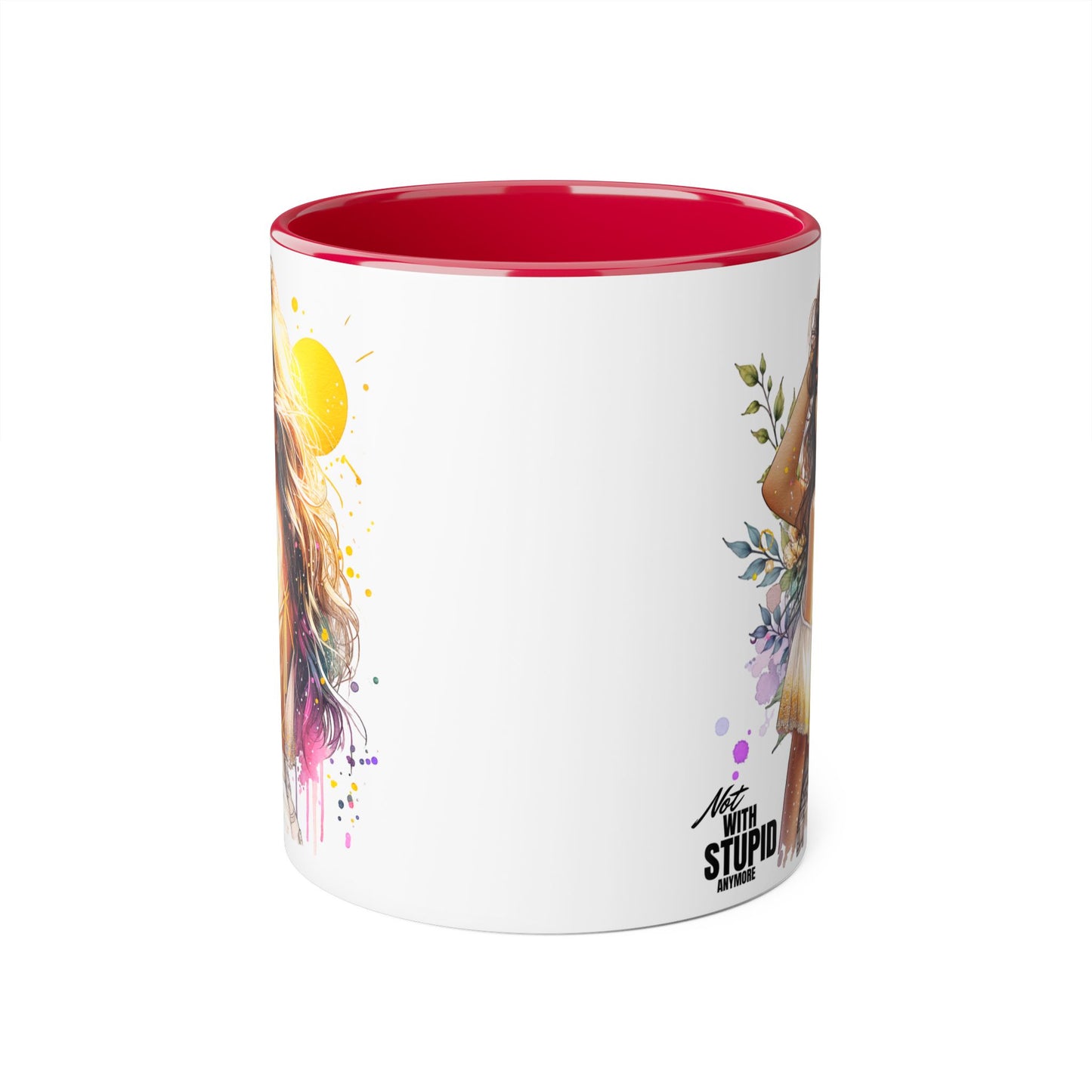Mug - Not With Stupid Anymore Humoristic 11oz Accent Mug