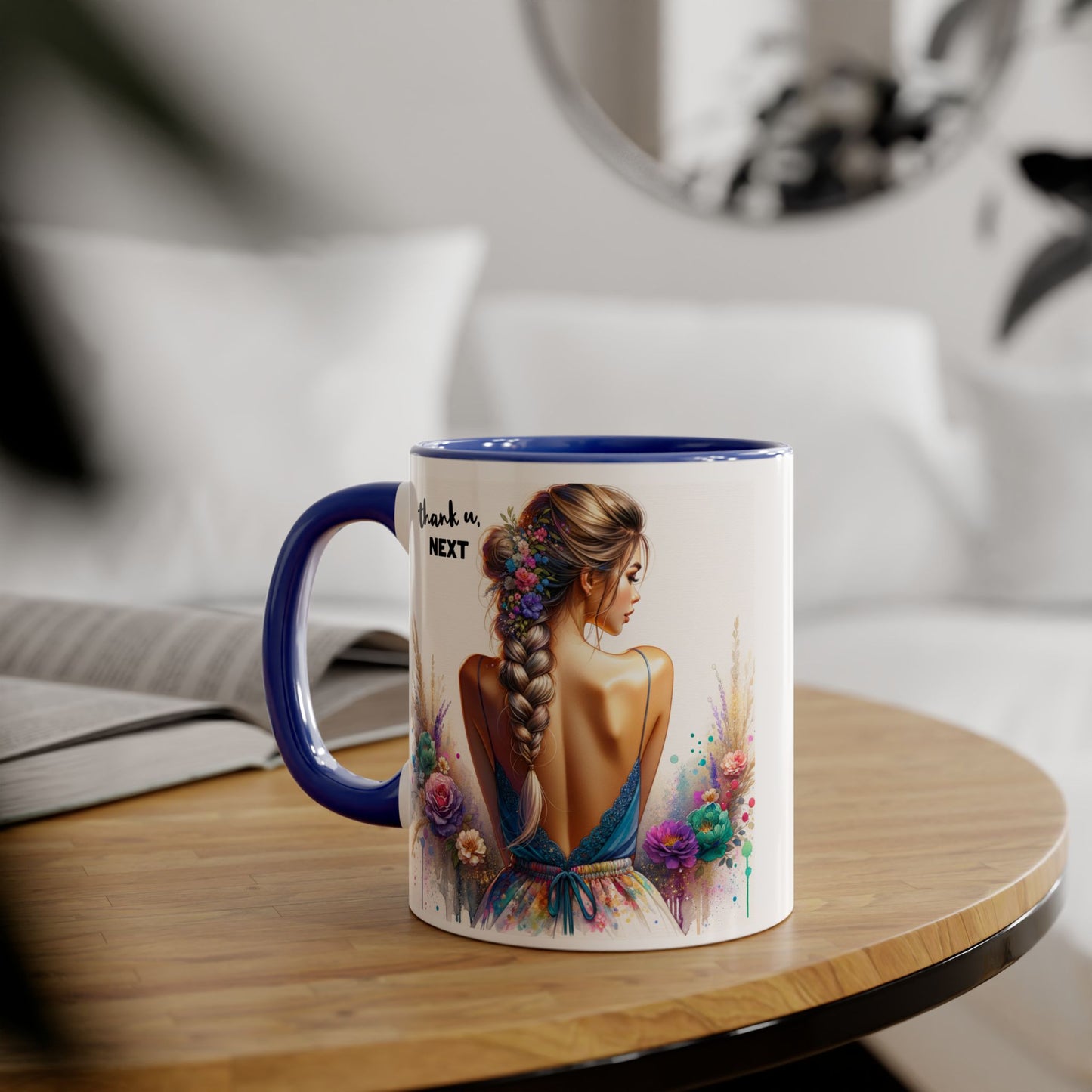 Thank U, Next Colorful Floral Thank You Mug - Perfect Gift for Friends, Birthdays, Celebrations, Coffee Lovers, Tea Time