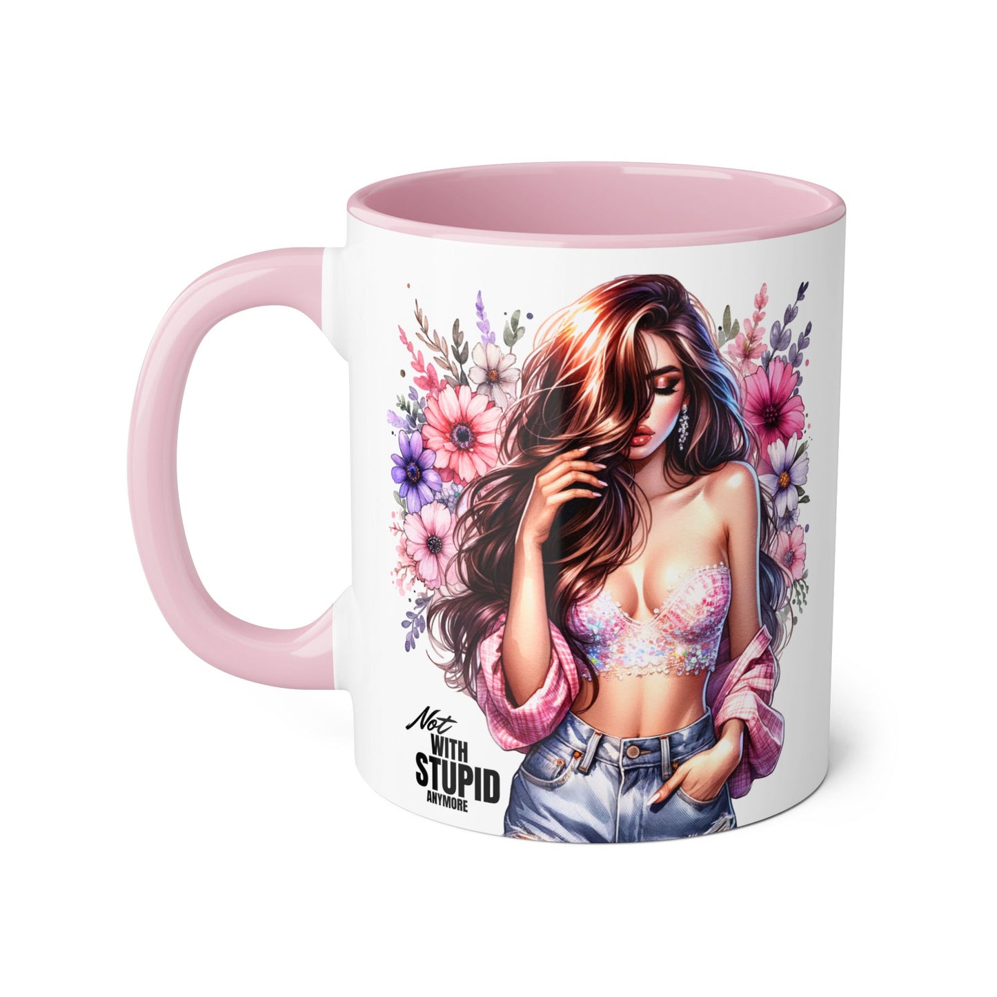 Mug - Not With Stupid Anymore Humoristic 11oz Accent Mug
