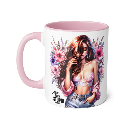 Mug - Not With Stupid Anymore Humoristic 11oz Accent Mug