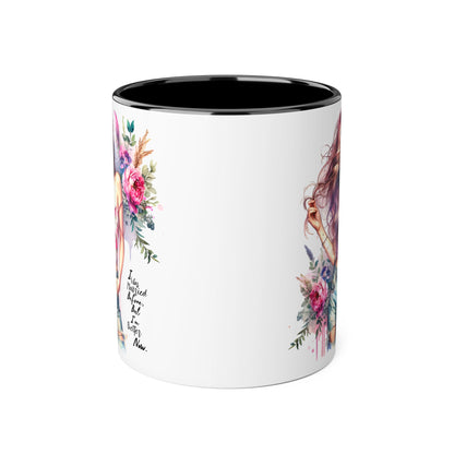 I Was Married Before But I'm Better Now Humoristic Floral Feminine Accent Mug | Inspirational Coffee Cup | Gift for Her, Birthday, Friendship, Self-Care Tea Mug, Home Decor