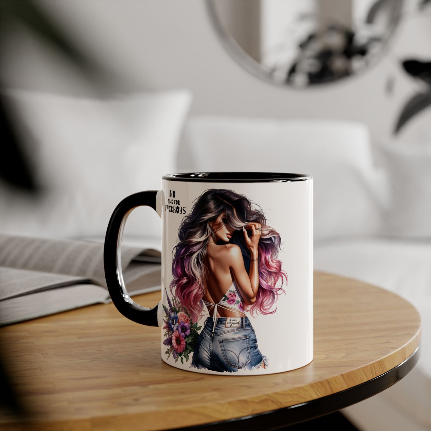 Funny Accent Mug - No Time For F*boys 11oz