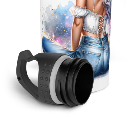 Inspirational Stainless Steel Water Bottle - "I Am My Own Happily Ever After " Design