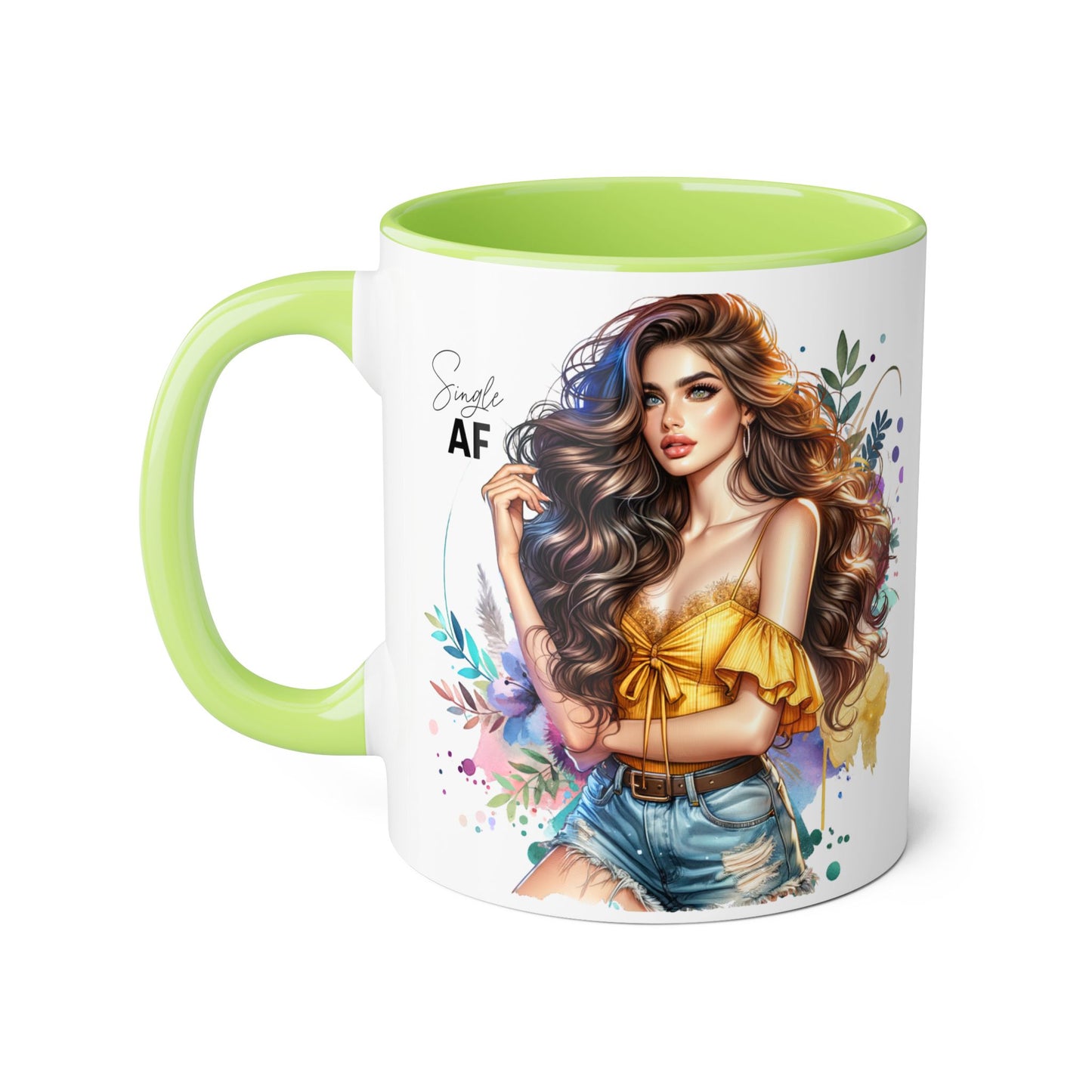 Single AF Stylish Coffee Mug, Unique Gift for Her, Sassy Accent Mug, Birthday Present, Self-Care Reminder, Home Decor