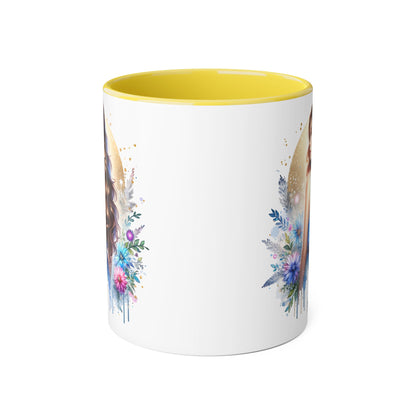 Yuck Fou Floral Accent Mug Collection - Inspirational Coffee Cup for Women, Unique Gift for Friends, Home Decor, Birthday Present, Self-Care Tea Mug