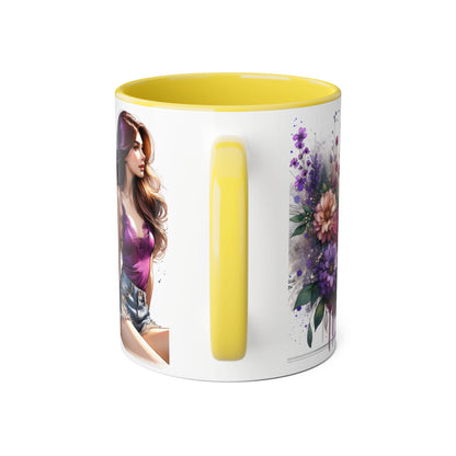 I Choose Me Elegant Floral Accent Mug, Coffee Cup, Tea Mug, Gift for Her, Inspirational Drinkware, Home Decor, Birthday Gift, Art Mug